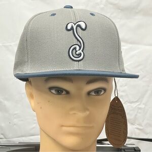 Grassroots Hat Limited Edition classic Gray Cap with Blue Accents